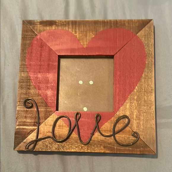 Rustic Love Heart Photo Frame - Picture 1 of 2